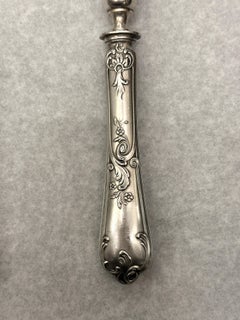 Juego de trinchar carne de 1900, 3 piezas de plata, París