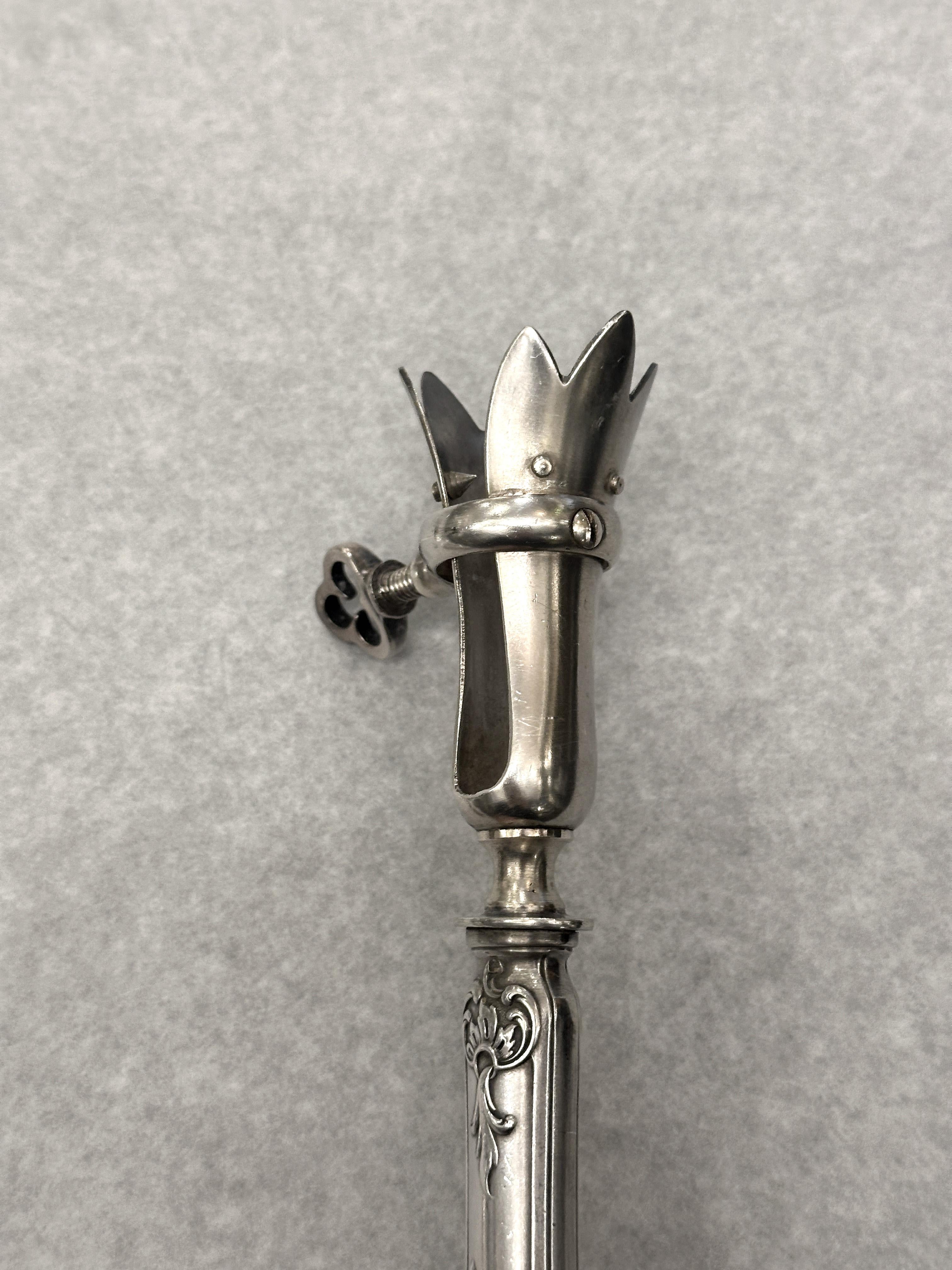 Meat carving service set from 1900, 3 pieces silver, Paris For Sale 1