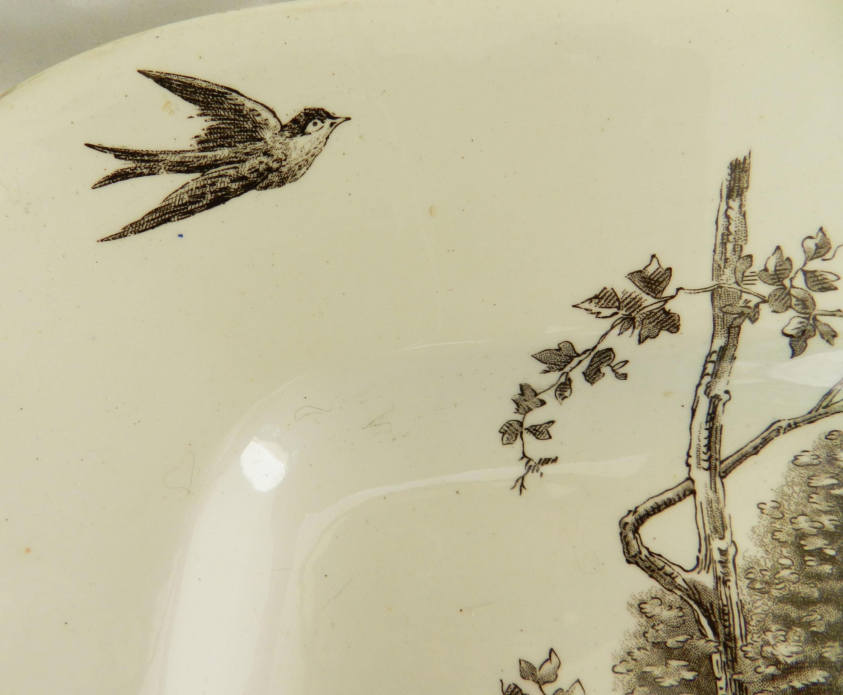 Early 20th Century Meat Plate English Chinoiserie, circa 1910 For Sale