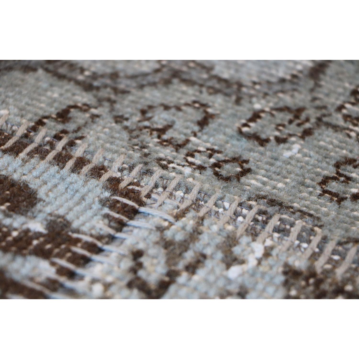 Turkish 21st Century Vintage Round Patchwork Wool Cotton Rug by Deanna Comellini Ø300cm For Sale