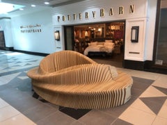 Mobius Loop Bench in Plywood Sculptural Parametric CNC Furniture