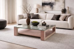 MEC Italy Travertine Marble Coffee Table Brazilian Sandstone Modern Design Spain