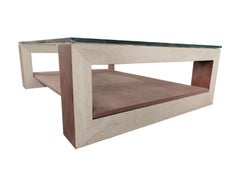 MEC Travertine Marble Brazilian Sandstone Contemporary Design Coffee Table Stock