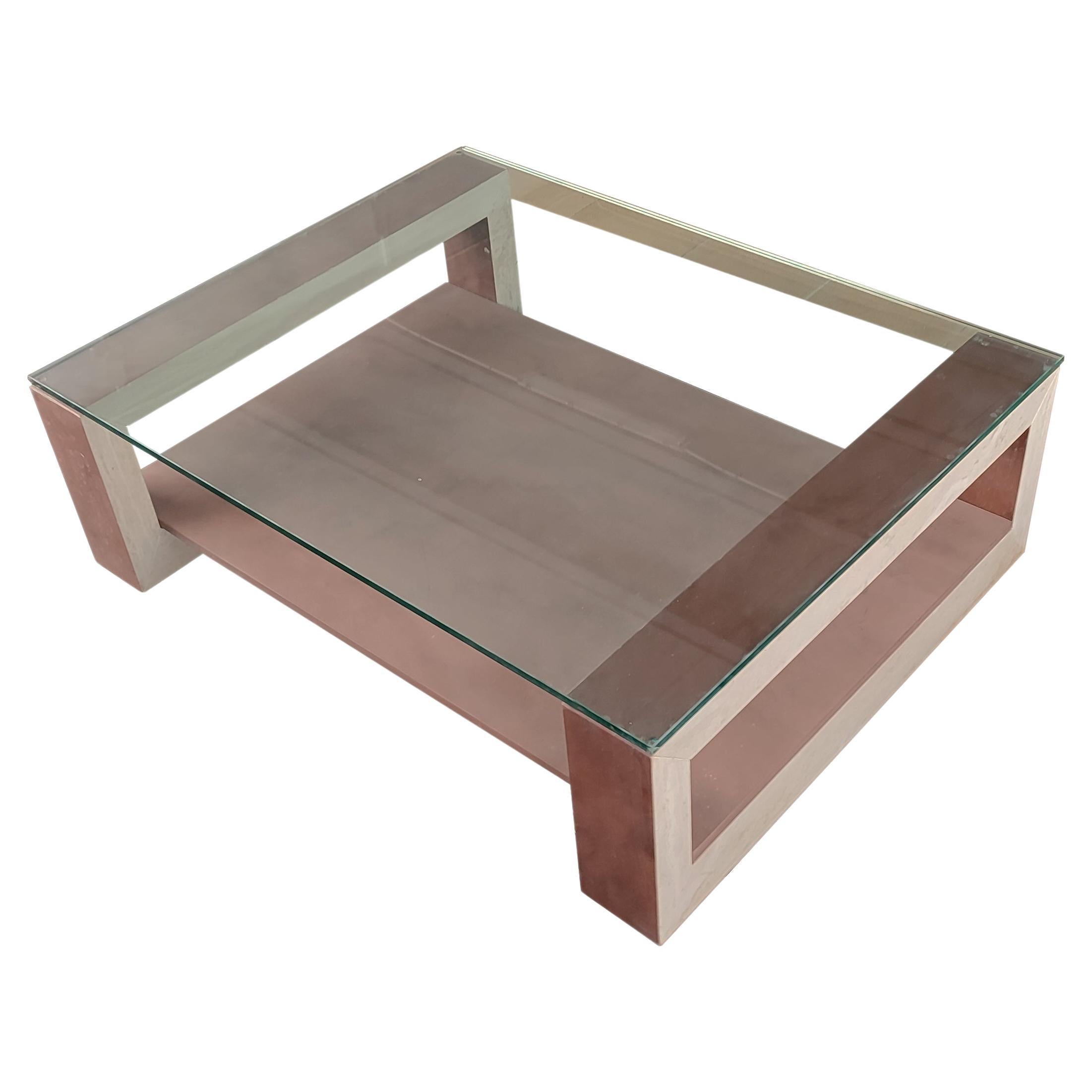 MEC Travertine Marble Brazilian Sandstone Contemporary Design Coffee Table Stock For Sale