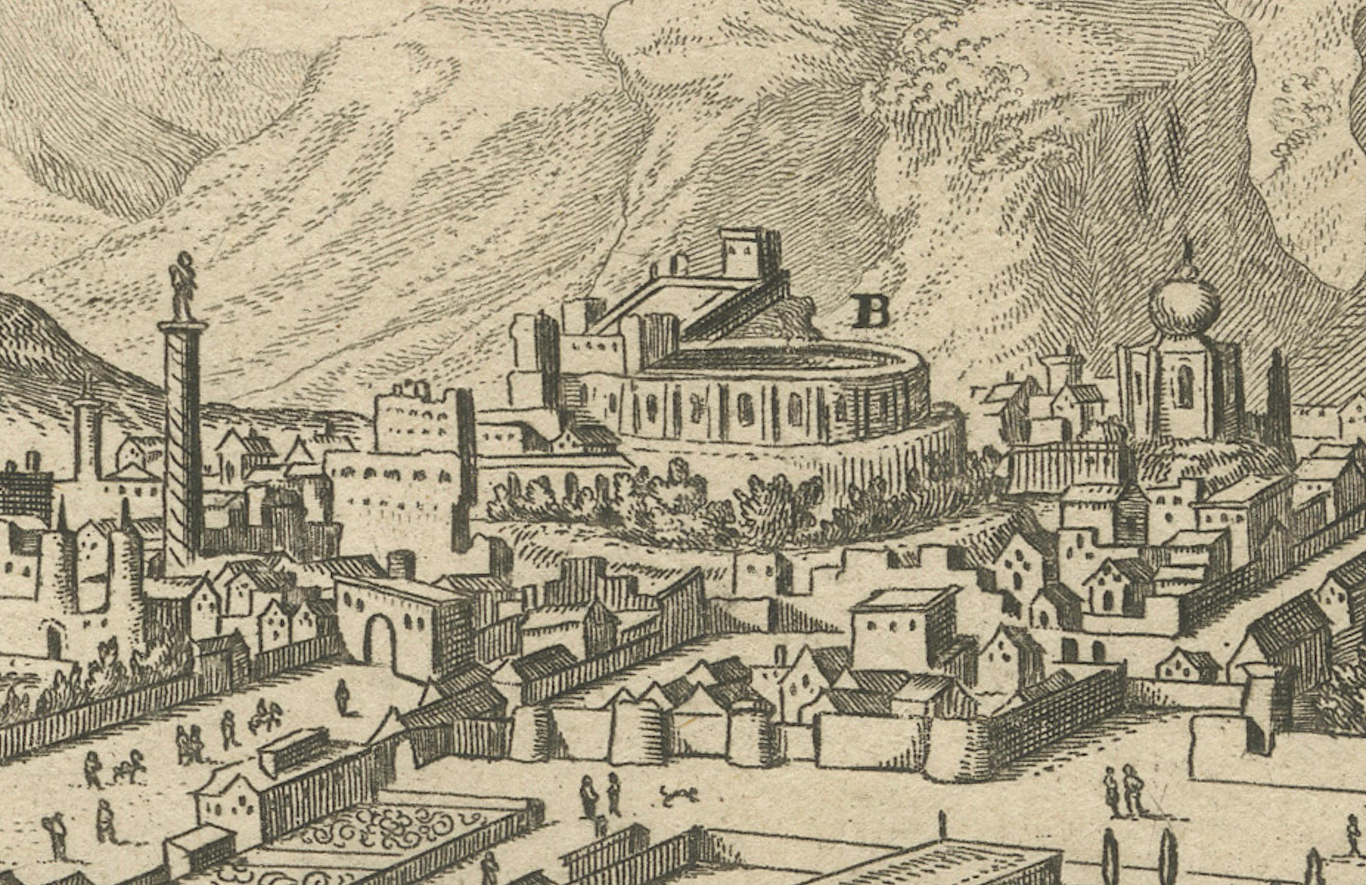 Mecha in Arabia - Kupferstich von Gaspar Bouttats nach Jan Peeters, Antwerpen, 1680 im Angebot 1