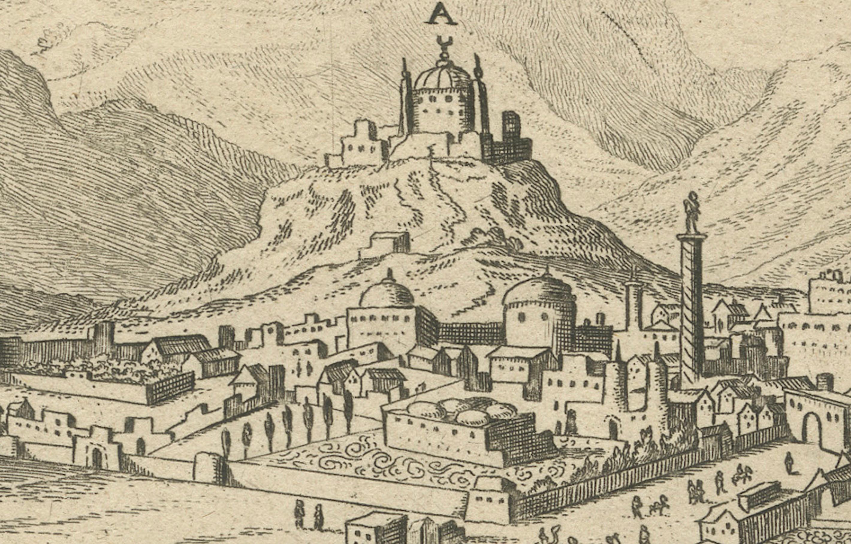 Mecha in Arabia - Kupferstich von Gaspar Bouttats nach Jan Peeters, Antwerpen, 1680 im Angebot 2