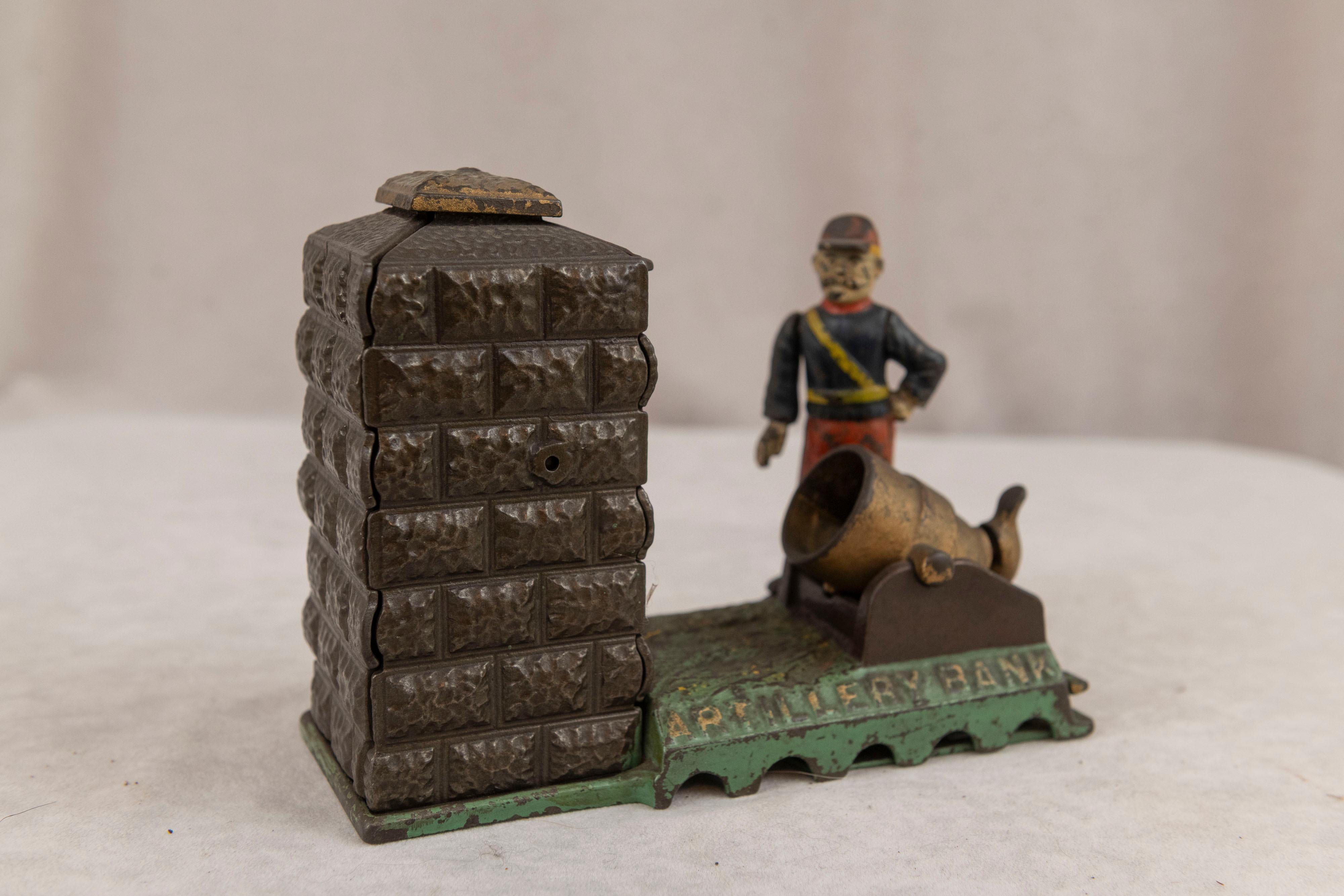 Autre Banque d'artillerie mécanique de J & E. Stevens, vers 1890, entièrement d'origine en vente