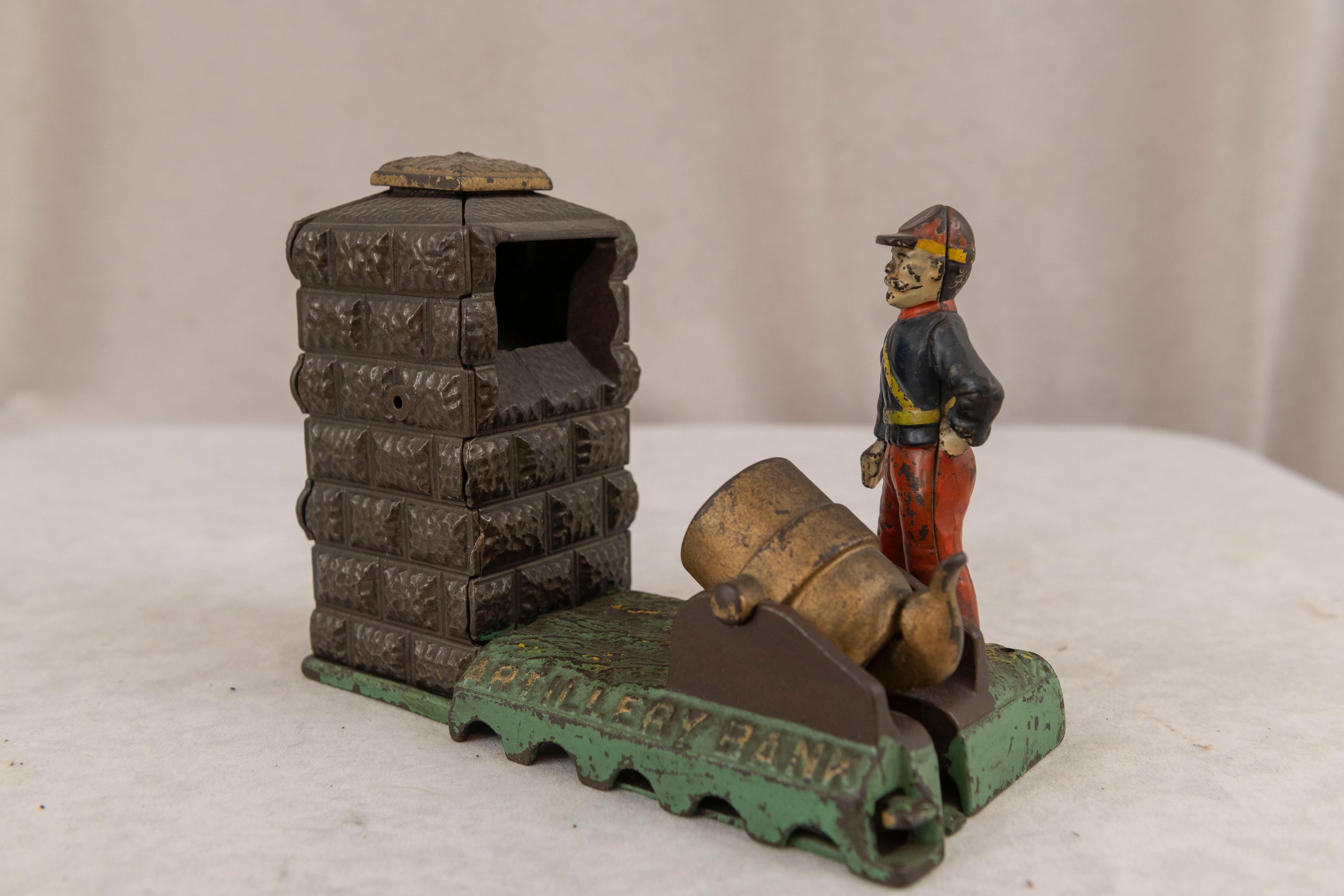 Américain Banque d'artillerie mécanique de J & E. Stevens, vers 1890, entièrement d'origine en vente