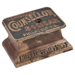 Mechanical countertop cigar cutter, Philadelphia, USA 1890.