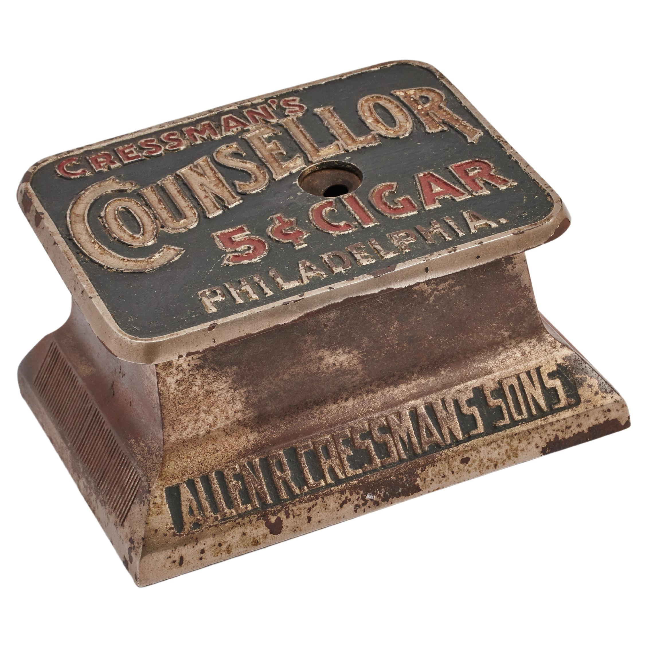 Mechanical Countertop Cigar Cutter, USA 1890