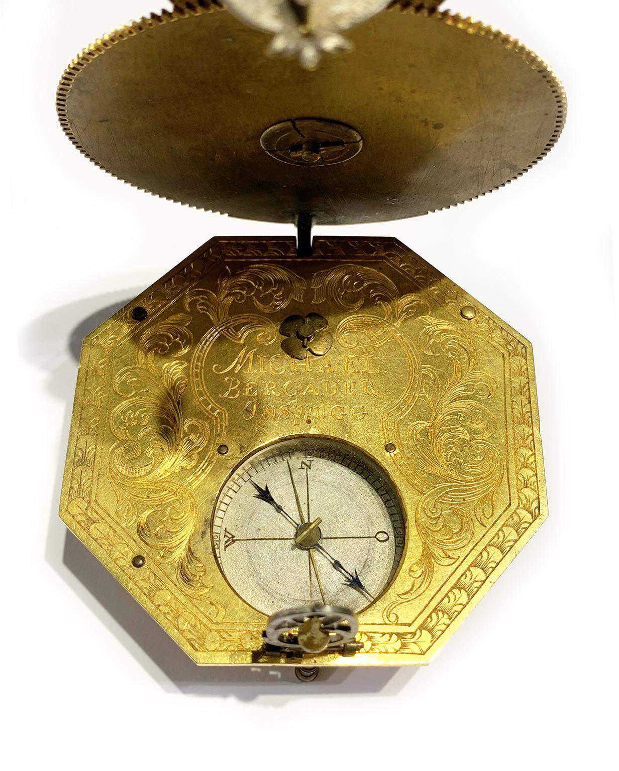 Mechanical Equatorial Sundial, Johann Michael Bergauer, Ante 1745 For Sale 3
