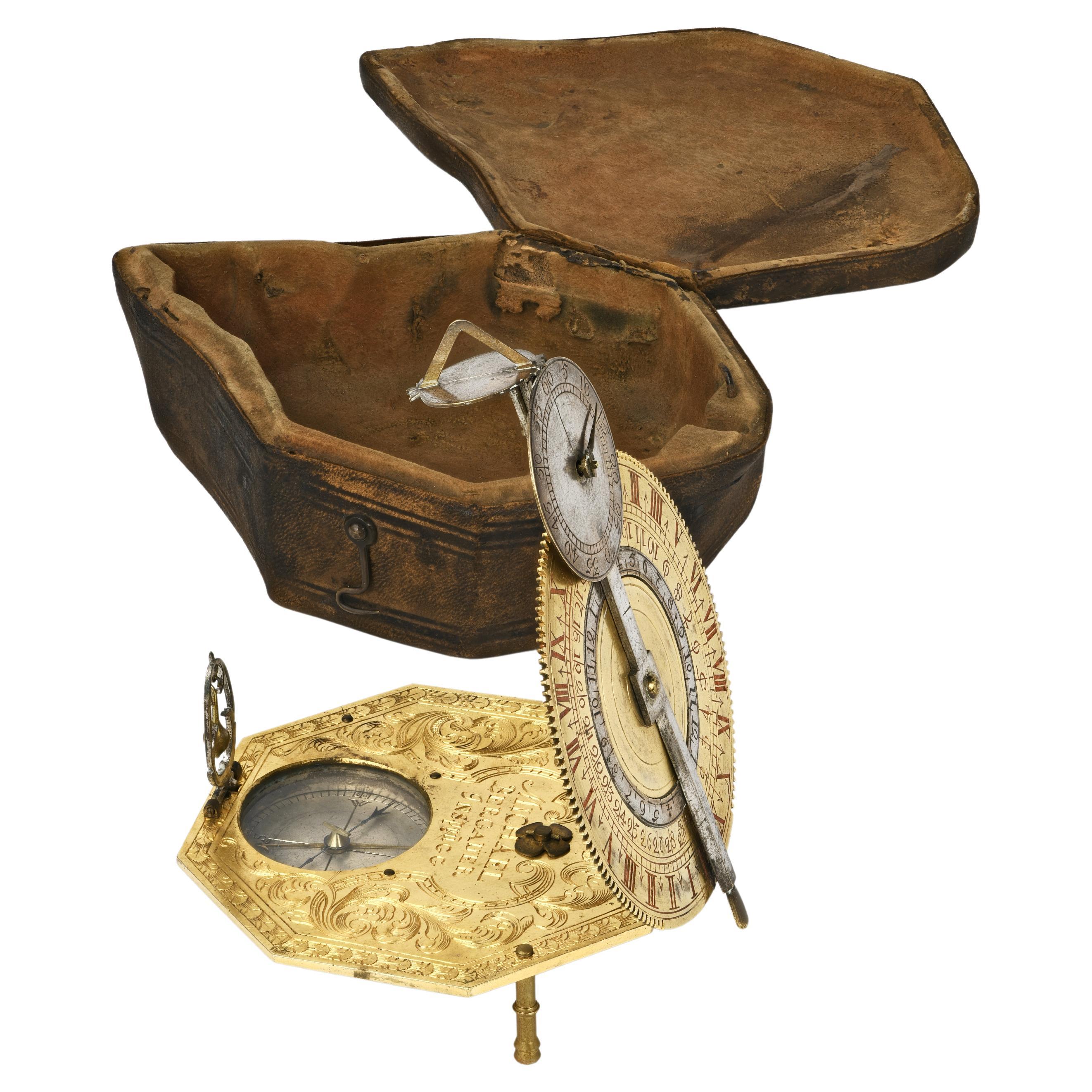 Sundial équatorial Johann Michael Bergauer, Ante 1745 en vente