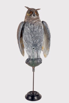 Mechanical hunting call in the shape of an owl, Italy, 1950s.