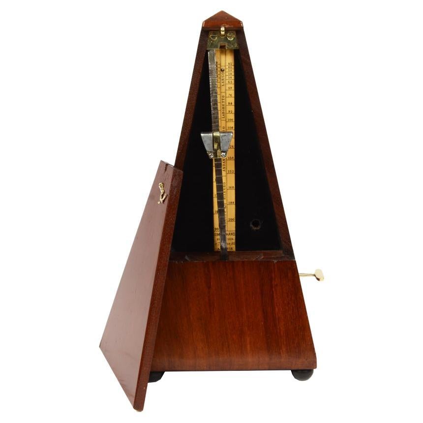 Mechanical Metronome by the Maison Lemarchand Paris Early 1900s Oak Wood