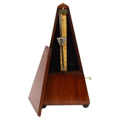 Antique Mechanical Metronome by the Maison Lemarchand Paris Early 1900s Oak Wood