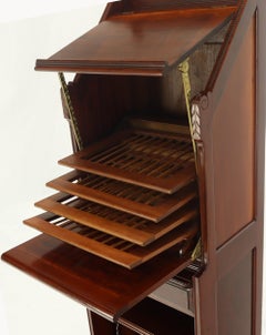 Mechanical Music Conductor Singer Stand Podium Storage Cabinet Solid Mahogany