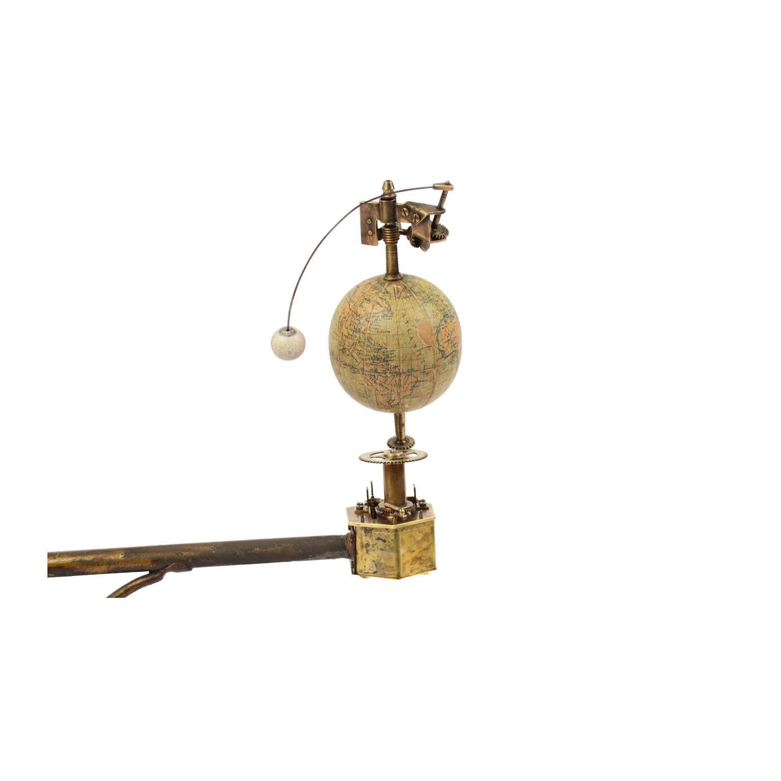 Mid-19th Century Antique Rare Mechanical Orrery, Astronomical Instrument  by Jan Felkl Praga 1870