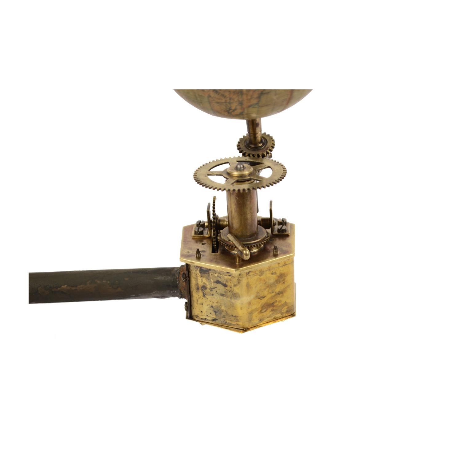 Brass Antique Rare Mechanical Orrery, Astronomical Instrument  by Jan Felkl Praga 1870