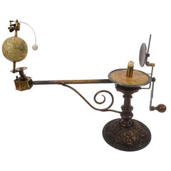 Antique Rare Mechanical Orrery, Astronomical Instrument  by Jan Felkl Praga 1870