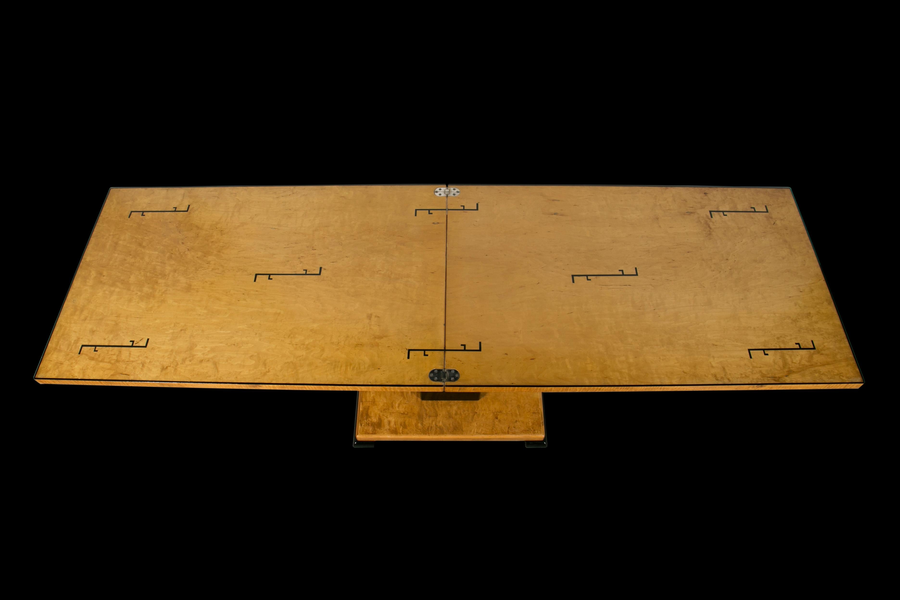 Birch Mechanical Table by Otto Wretling, 1936 For Sale