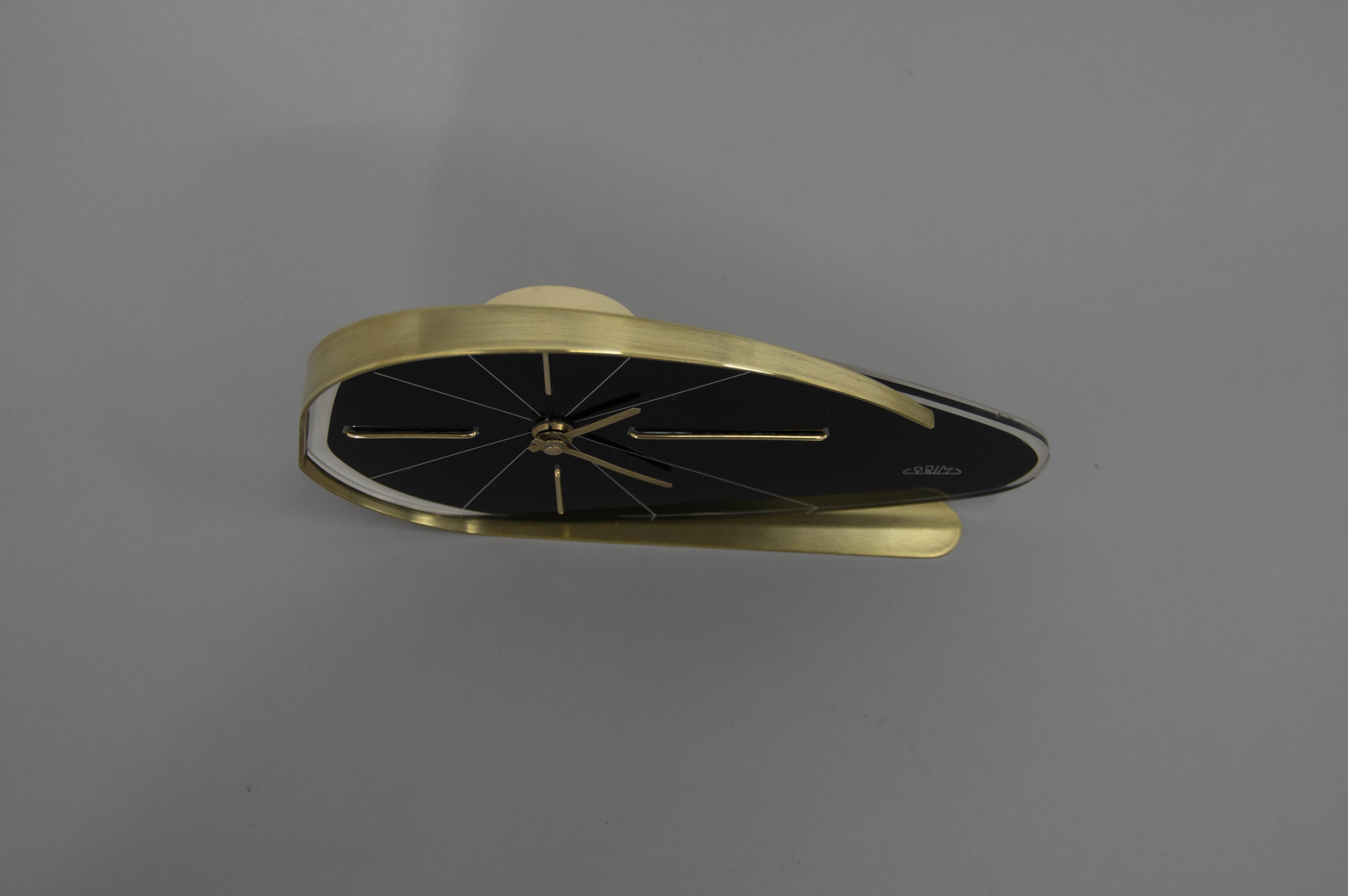 Mechanical Table Clock by PRIM, 1960s 3