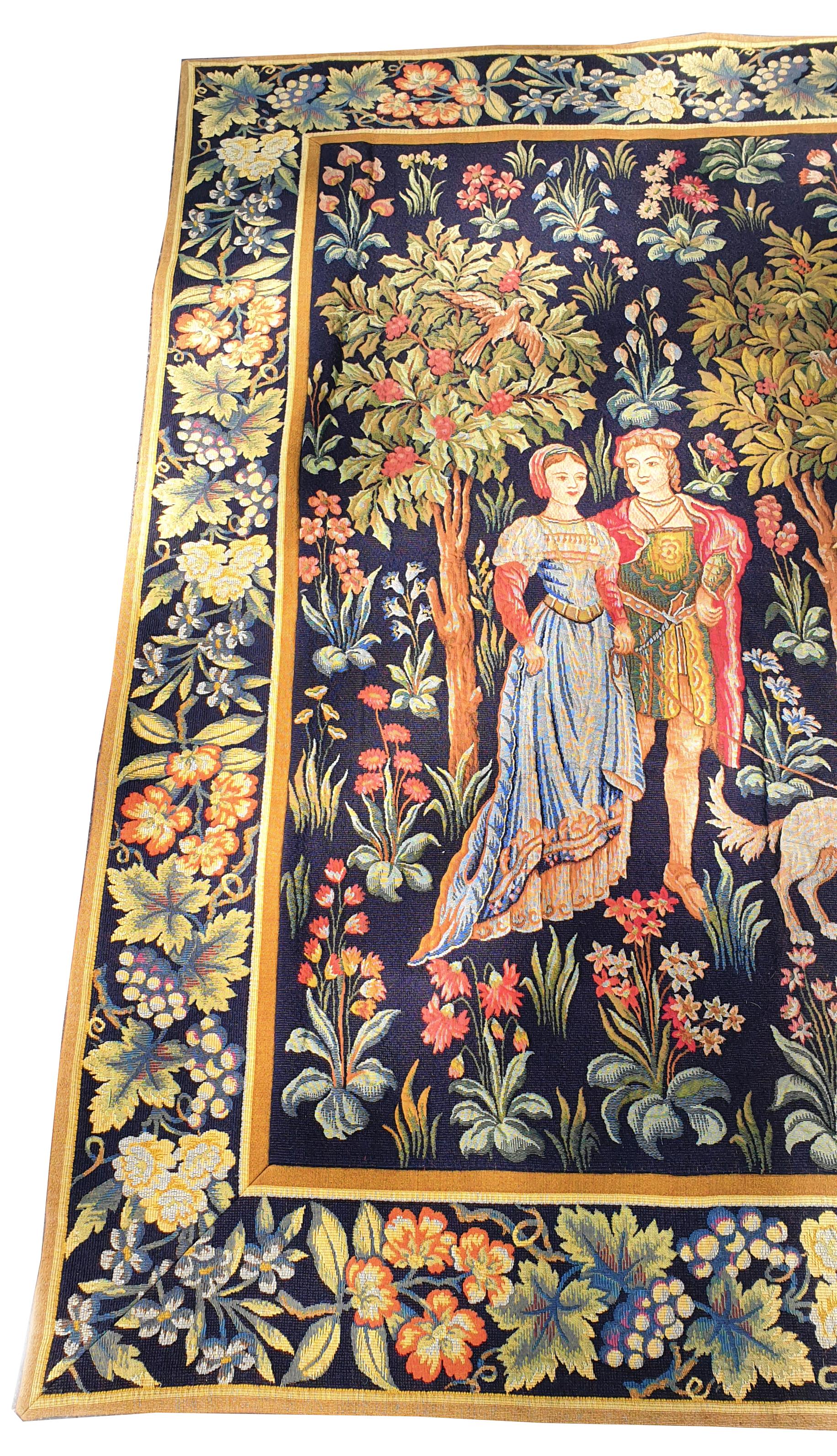 Machine-Made 884 - Tapestry Aubusson of the 19th Century For Sale