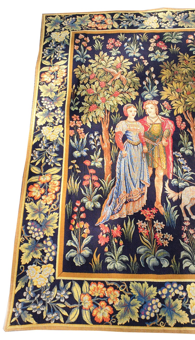 884 Tapestry Aubusson of the 19th Century For Sale at 1stDibs