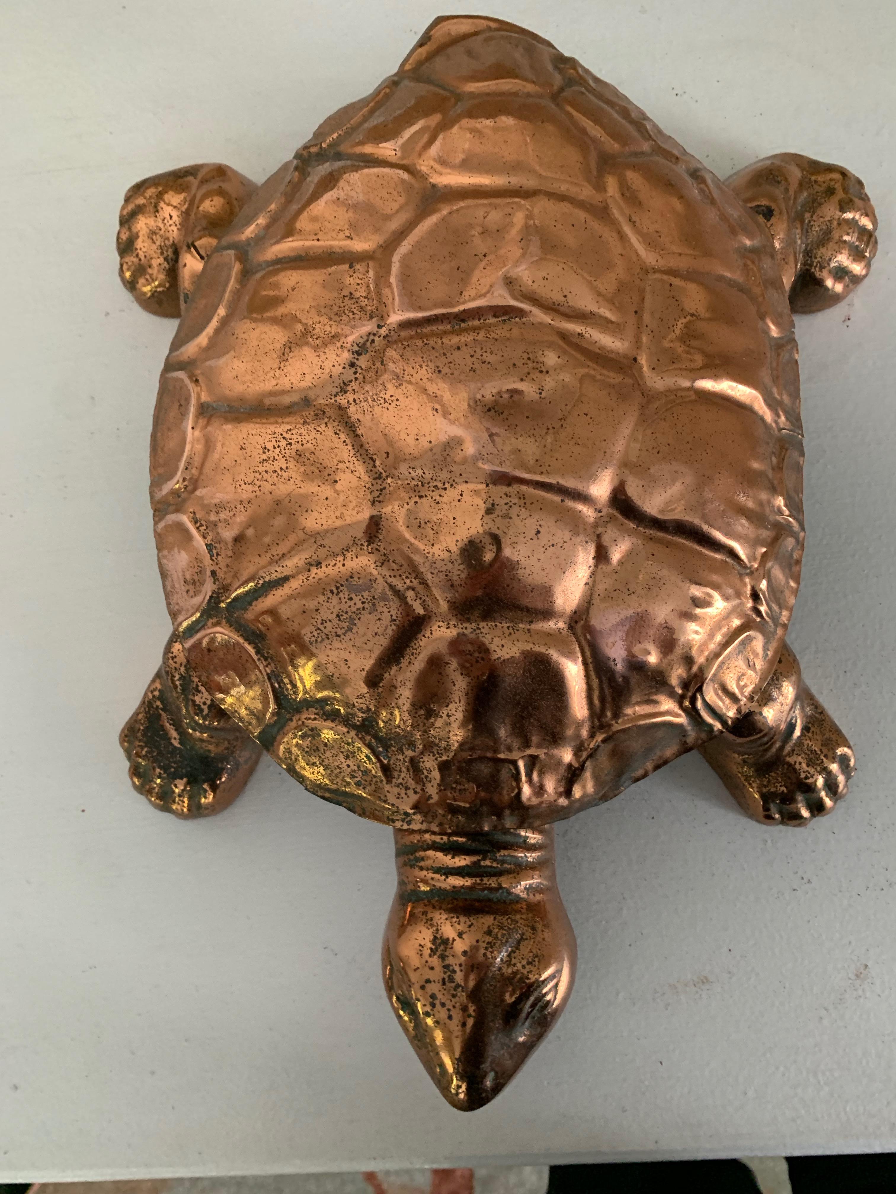 Late Victorian Mechanical Turtle Pet Dish Spittoon
