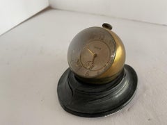 Mechanical Wind Up Ingraham Desk Small Ball Clock, circa 1900