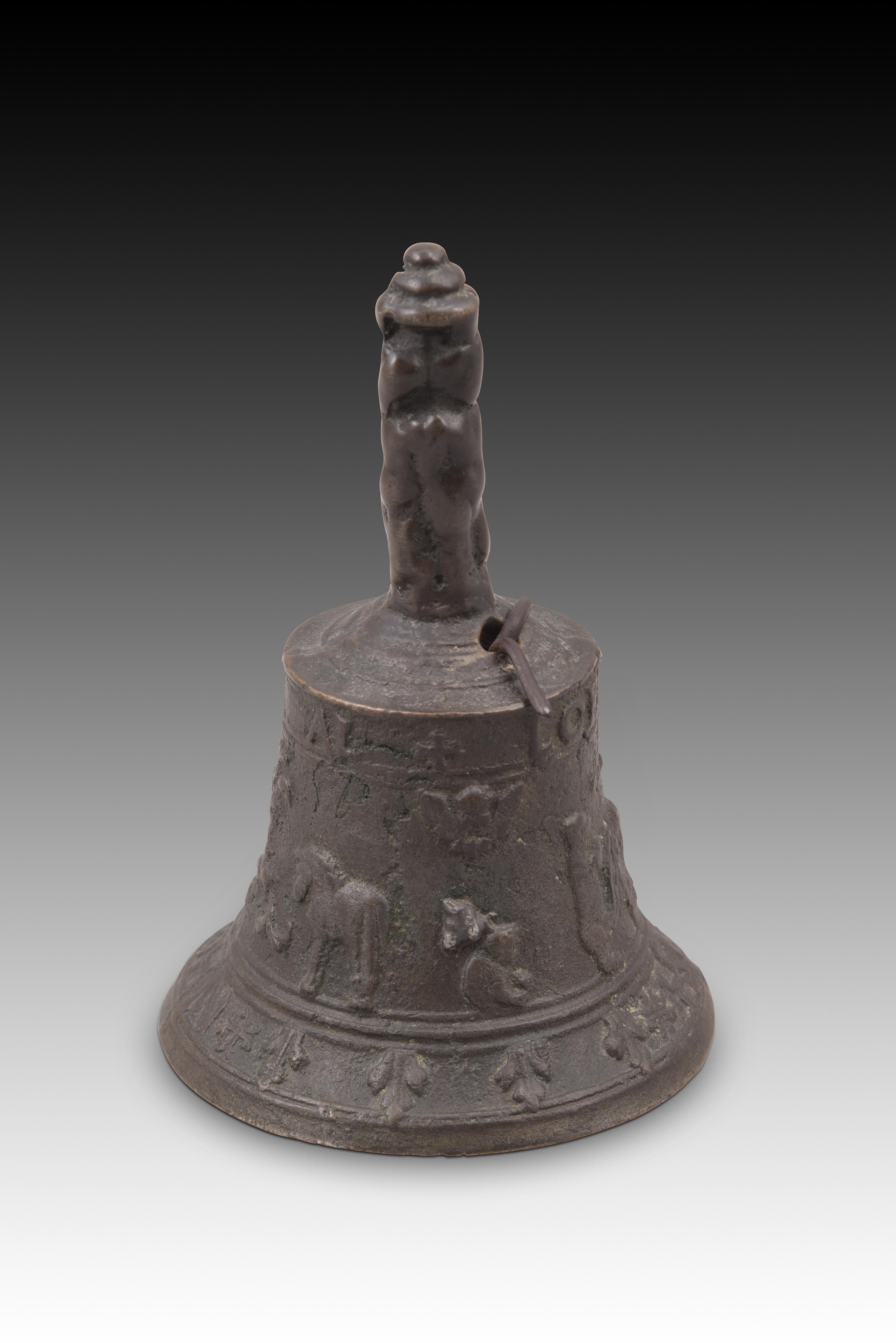 Renaissance Mechelen bronze bell. 16th century