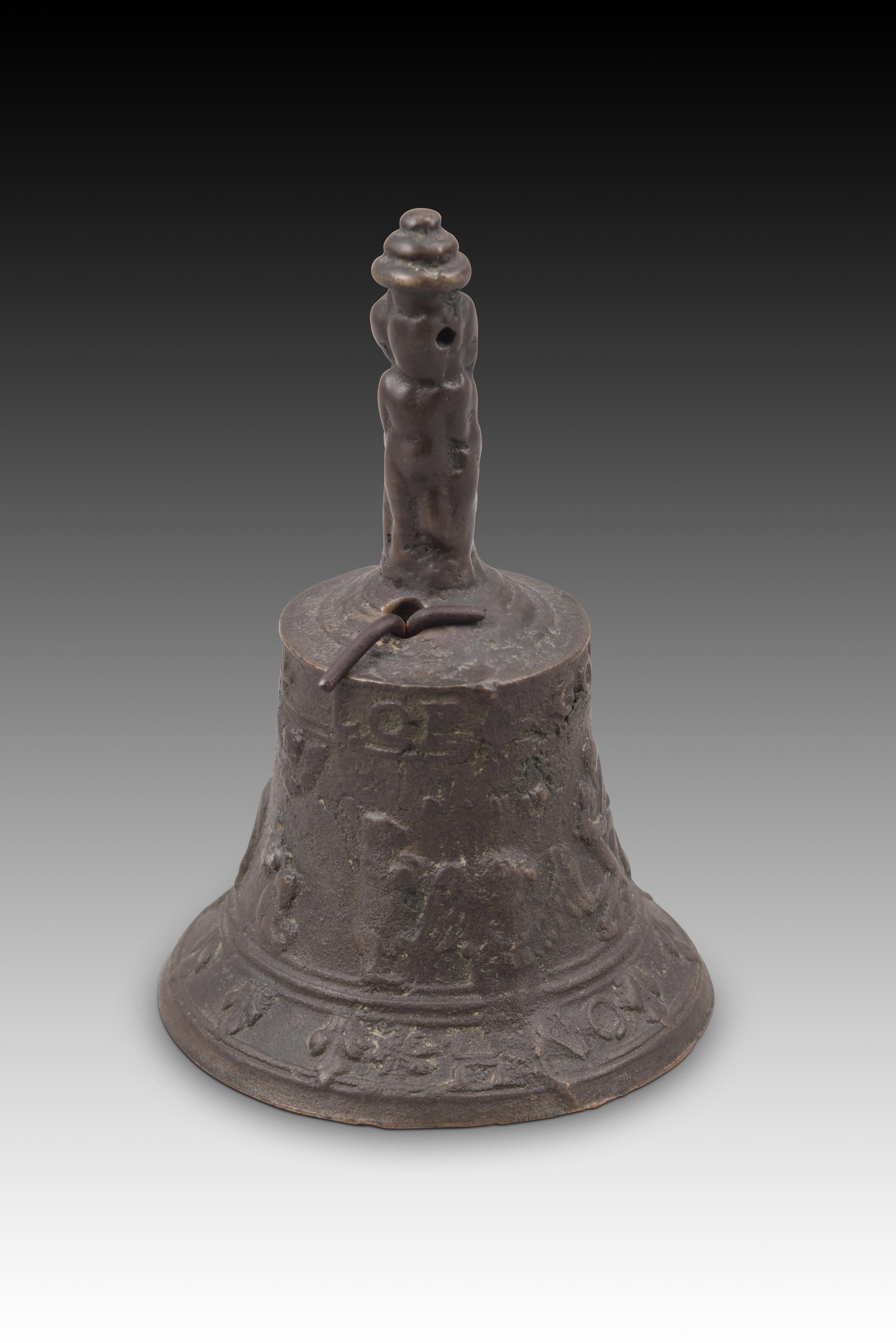 European Mechelen bronze bell. 16th century