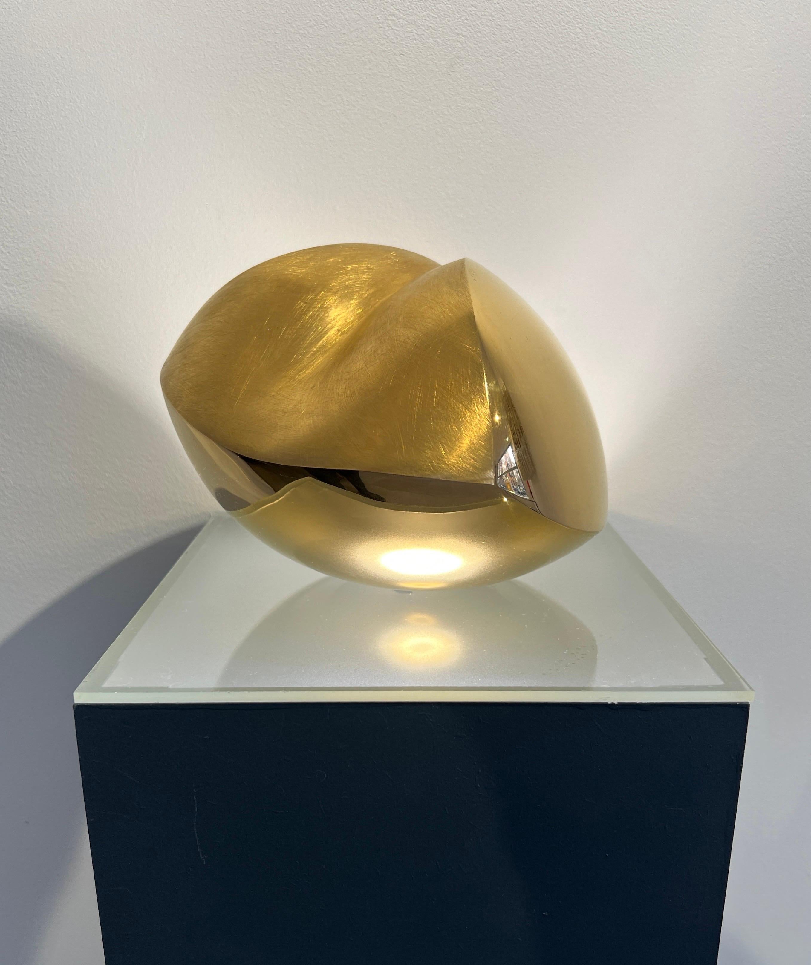 Mechthild Ehmann Abstract Sculpture - Little Heart abstract bronze