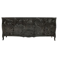Med. Hammered Antq. Bronze Louise Floral Credenza – Paul Mathieu