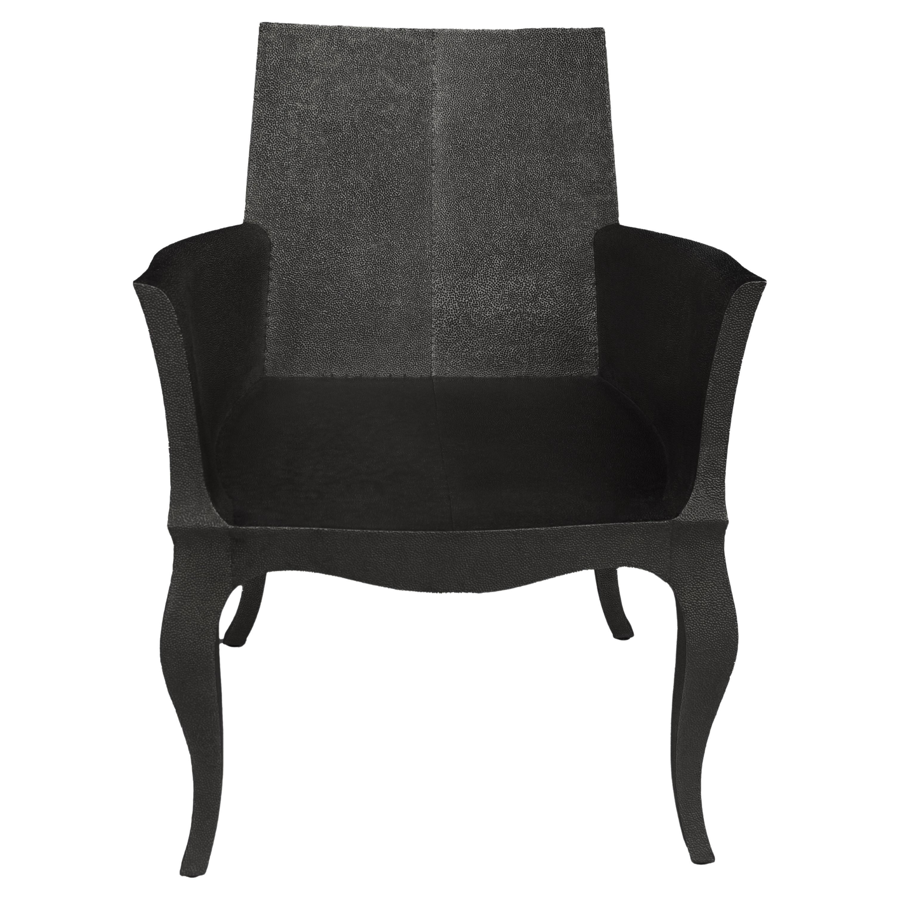 Med. Hammered Antq. Bronze Side Chair – Cabriole Leg Club Chair