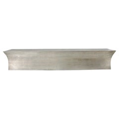 Med. Hammered White Bronze Long Blanket Box – Vaisseau Bench, Paul Mathieu