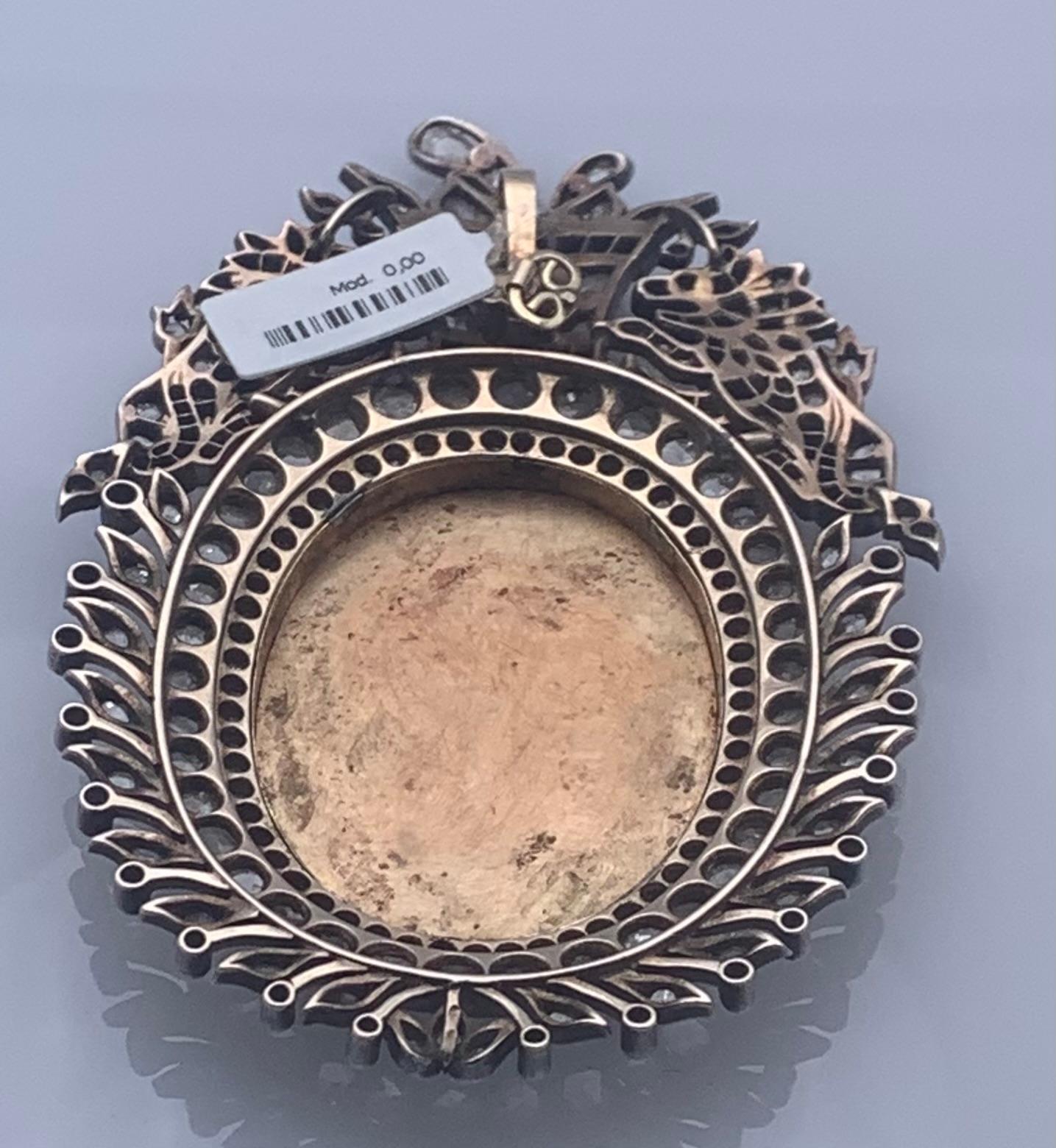 medaglione con miniatura In condizioni ottime in vendita a Montecatini Terme, IT