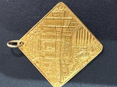 Honorary French Medal in 18-carat Yellow Gold in Portois House