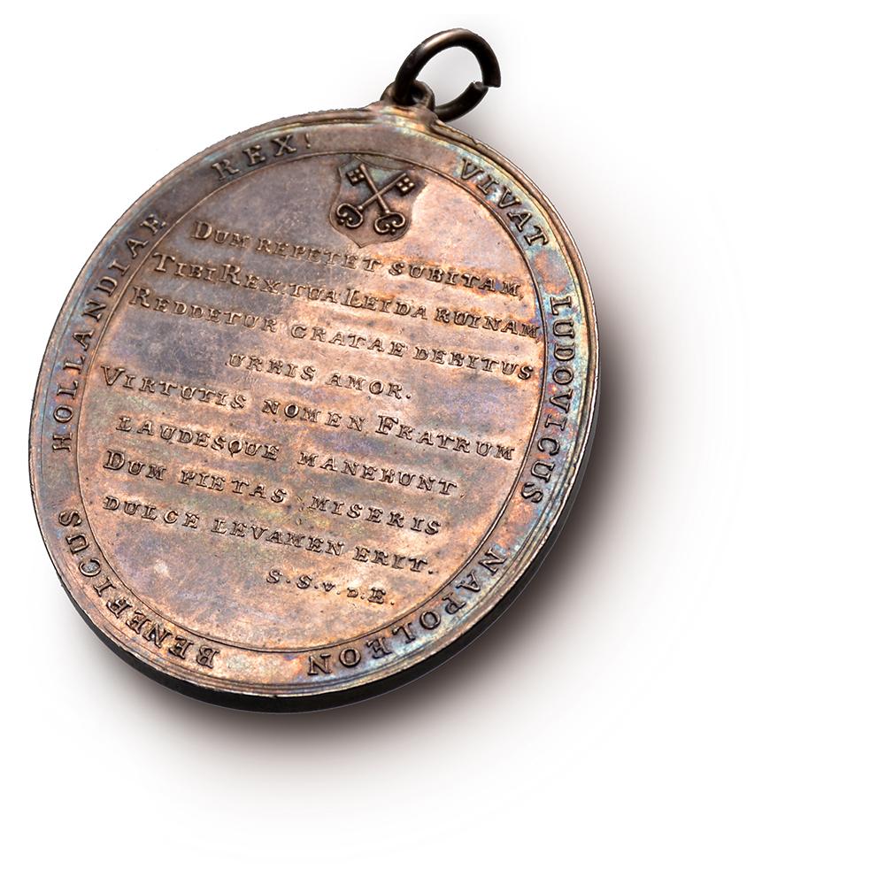 Medal In memory of the gunpowder ship disaster am 12. Januar (Niederländisch) im Angebot