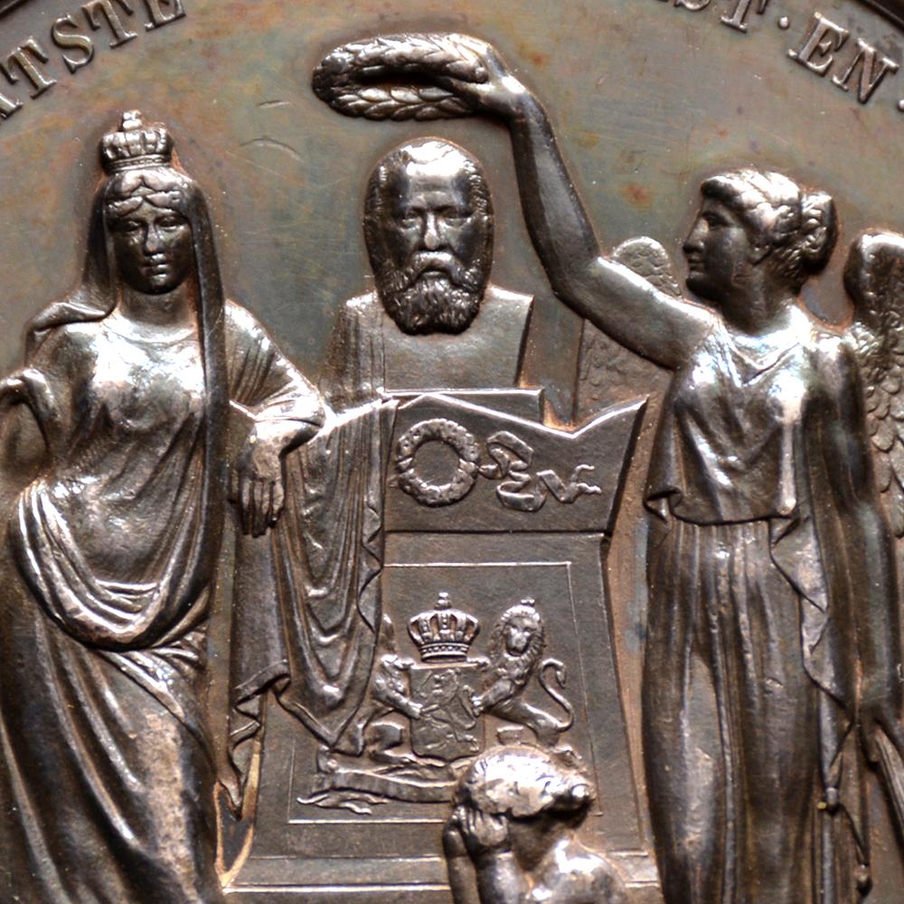 Medaille zum Tod von William III. im Zustand „Hervorragend“ im Angebot in UTRECHT, UT