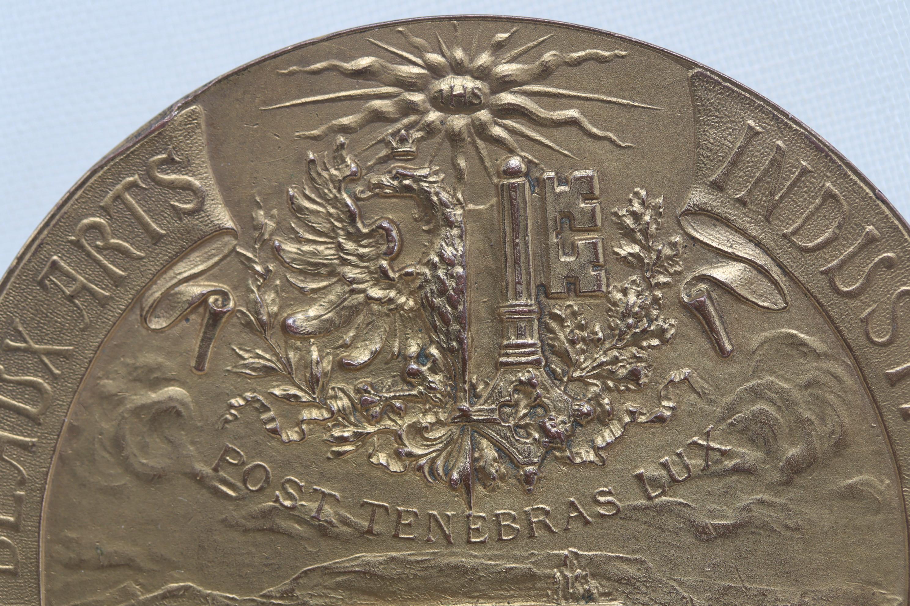 Medal probably made for Belgian delegation to Geneva Exposition 1896 In Good Condition For Sale In East Geelong, VIC