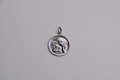 Medal Raphael Angel White Gold