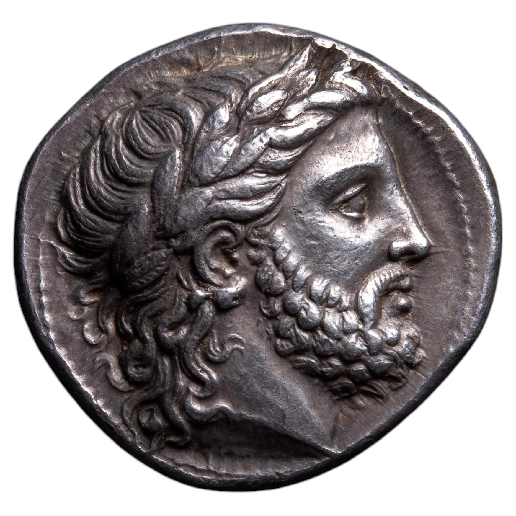 Pièce d'argent de la Grèce antique, tétradrachme de Philippe II, vers 432-337 av. J.-C.