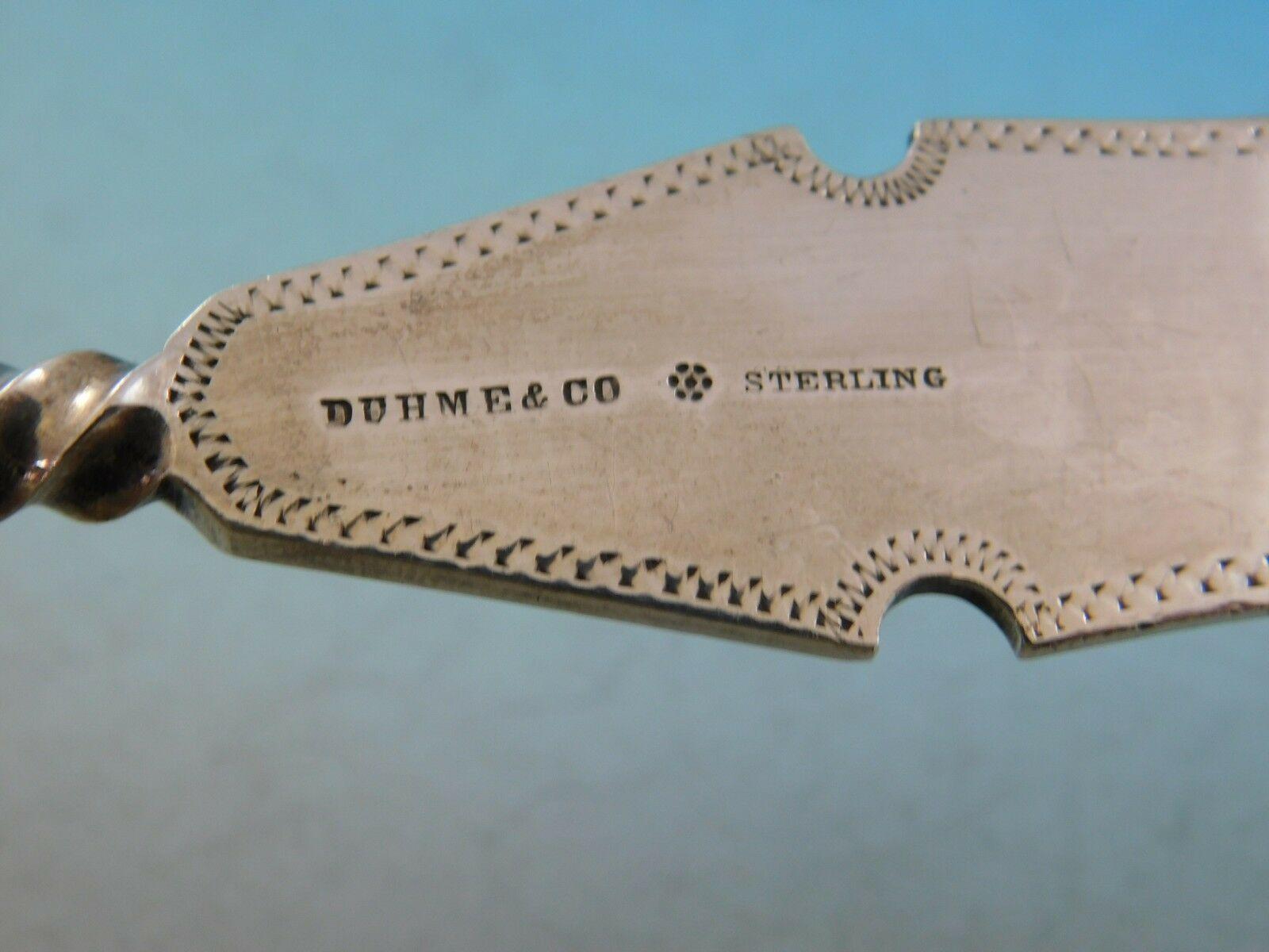 Medallion by Duhme Sterling Silver Stuffing Spoon GW Twist Handle Brite-Cut 4