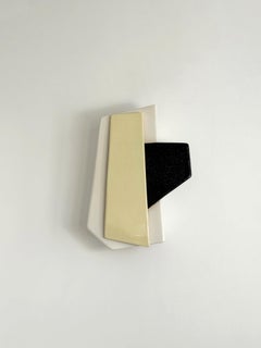 Medallion By Kalou Dubus, Sculptural Sconce, Glazed Ceramic