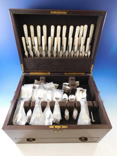 Medallion by Shiebler Sterling Silver Flatware Service Set 181 Pieces Dinner