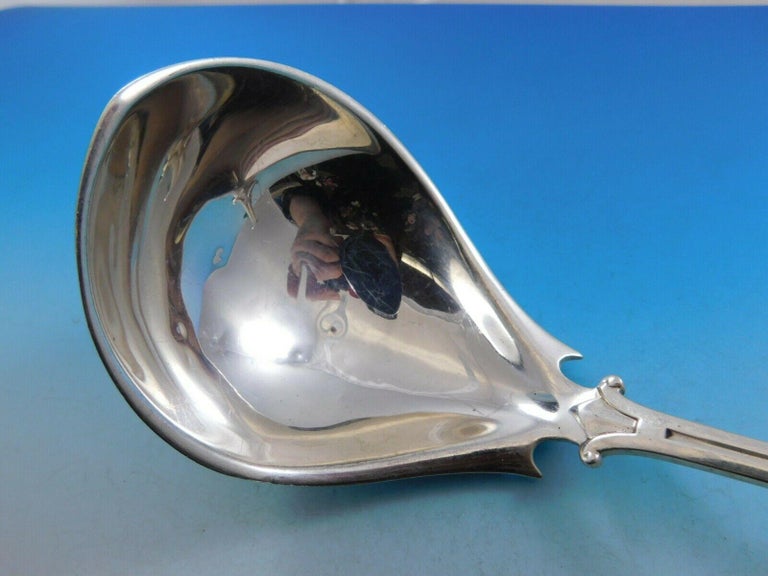 Medallion by Wendt Sterling Silver Punch Ladle Pointed Serving Antique
