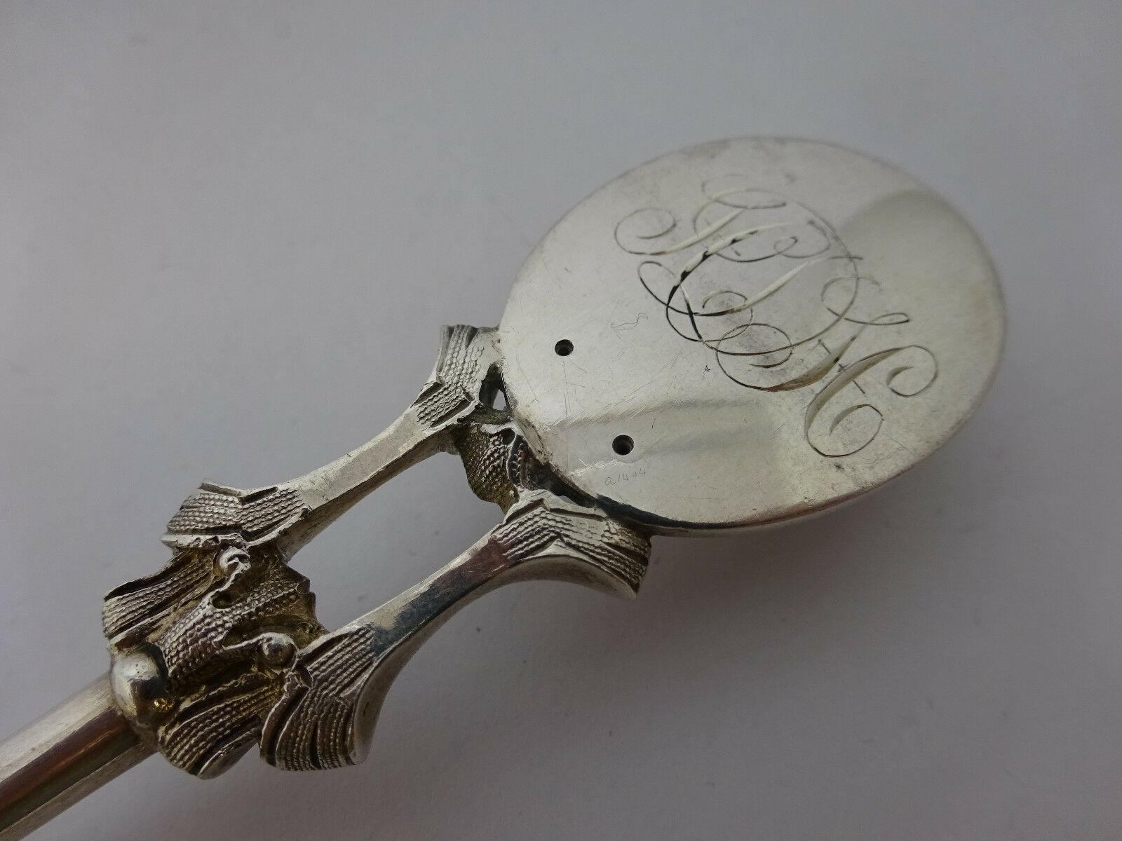 20th Century Medallion Coin Silver 3D Stag Cracker Scoop GW Unmarked Vintage Antique