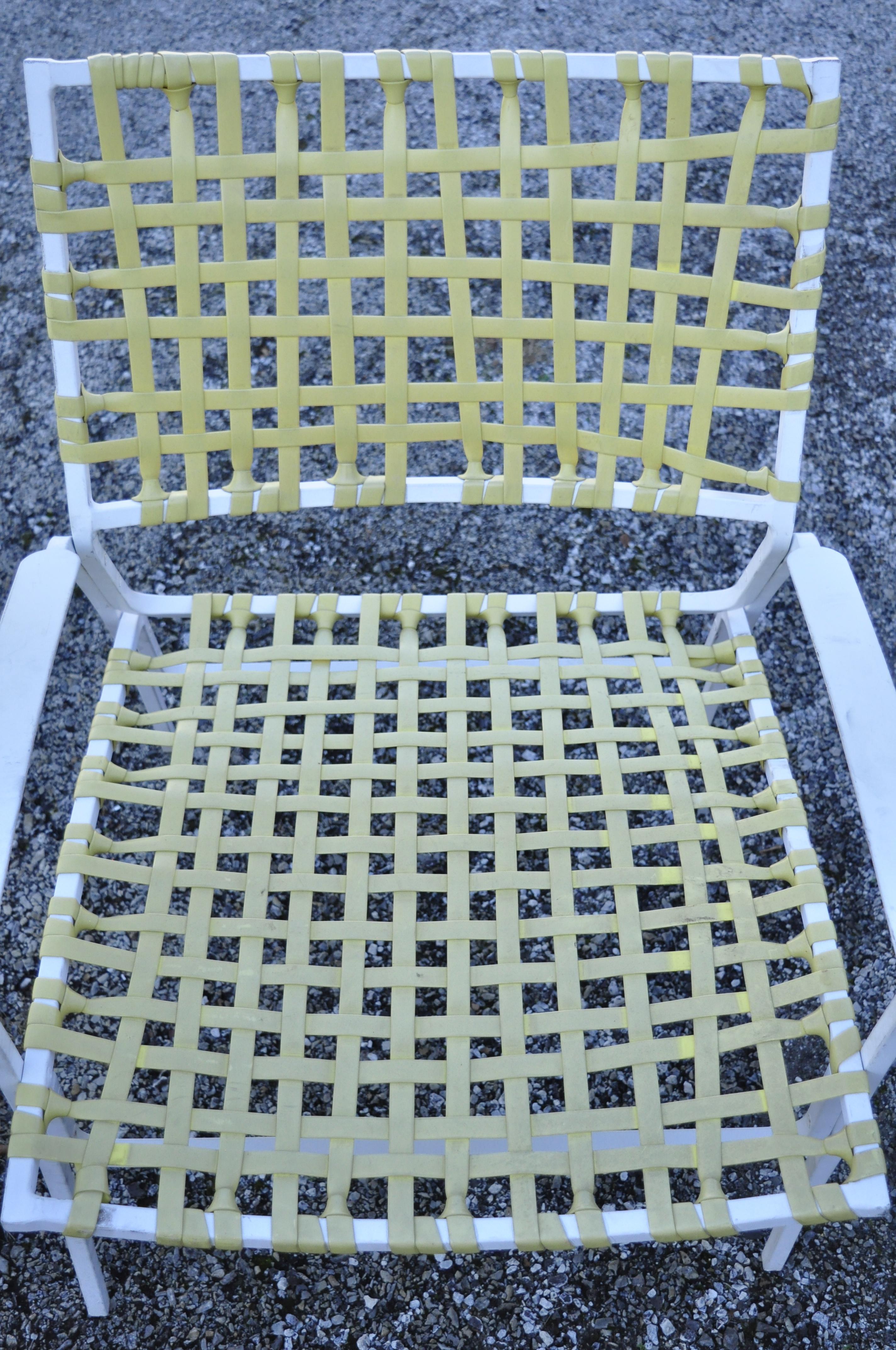 vinyl strap lounge chairs