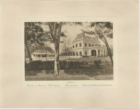 Medan Resident’s Palace, East Coast of Sumatra – Kleingrothe Photogravure c.1900