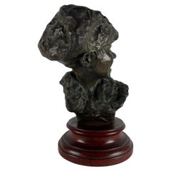 Medardo Rosso Gavroche Buste de garçon rieur en bronze Oeuvre impressionniste